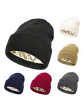 Satin winter beanies